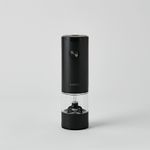 HANSSEM Electric Salt and Pepper Grinder with LED Light – One-Handed Operation, 6 Grind Settings, Durable Ceramic Blades, Battery Powered, Includes Cleaning Brush and Lid