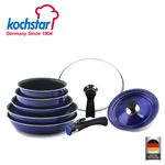 [KOCHSTAR] Germany Vienna Blue Magic Hands 8-Piece Set | Diamond 5-Layer Coating | Induction-Compatible Cookware Set | Detachable Handle Included_ Made in Korea