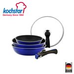 [KOCHSTAR] Germany Vienna Blue Magic Hands 5-Piece Set | Diamond 5-Layer Coating | Induction-Compatible Cookware Set | Detachable Handle Included_ Made in Korea