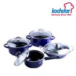 [KOCHSTAR] Vienna Blue Keramic Cookware 4-Piece Set (KSC-VBS6P04C4) – Premium Ceramic Coating, Induction & Oven Safe, Antibacterial & Far-Infrared Cooking _ Made in Germany