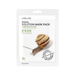LEBERAGE Snail Solution Mask Pack – Elasticity, Moisture & Radiance Care with Snail Mucin _ Made in Korea
