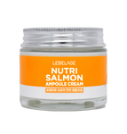 LEBELAGE Nutri Salmon Ampoule Cream 70ml for Intensive Skin Nutrition Revitalizing Elasticity and Soothing Care _ Made in Korea