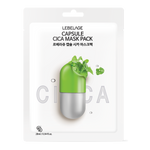 LEBELAGE Capsule Cica Mask Pack 10 Sheets with Centella Asiatica for Sensitive Skin Soothing and Hydration Care _ Made in Korea
