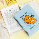 Kakao Friends Say Cheese Spring Clear File Holder (Choonsik/Ryan) | 360° Twin Ring 20 Sheets | High-Clarity PP A4 File | 230x310mm Made in Korea