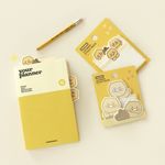 Kakao Friends Choonsik Layered 3-Tier Sticky Notes | 6 Designs Pastel Post-it | No Residue & Portable | Made in Korea