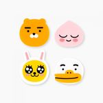 Kakao Friends Character Eraser 50*50mm | Clean Erasing Performance | Comfortable Grip | Made in Korea (Ryan, Apeach etc.)