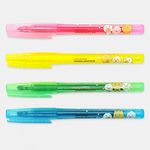 Kakao Friends Little Friends Highlighter Pen 4-Color Set | Yellow/Pink/Blue/Green | 4mm Nib | Made in Korea