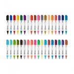 [Monami] Deco Marker 460 Basic (24 colors), Fluorescent (6 colors), Metallic (6 colors) | Water-Based Opaque 2mm Round Nib | Multi-Surface Decoration | Mild Odor | Made in Korea