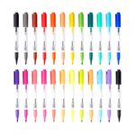 [Monami] Fabric Marker 470 | Brush Tip Pen | No-Iron Cloth/Textile Coloring | DIY | Designed in Korea