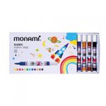 [Monami] Permanent Marker 12 Colors | Round Nib 1.5mm (Bullet) | Mild Odor Alcohol Ink | Made in Korea