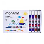 [Monami] Permanent Marker 8 Colors | Round Nib 1.5mm (Bullet) | Mild Odor Alcohol Ink | Made in Korea