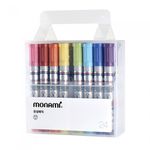 [Monami] Permanent Marker 24 Colors | Round Nib 1.5mm | Multi-Surface Marker Set | Art & DIY | Made in Korea