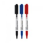 [Monami] Wet Ink Whiteboard Marker F222 1 Dozen (Black, Blue, Red) | Fine Tip 1.3mm Round Nib | Long-Lasting Ink | Made in Korea