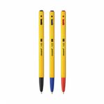 [Monami] 153 Ballpoint Pen 1.0 mm 1 Dozen (12 Pens) | Korea's National Pen | Retractable Hexagonal Design | Black/Blue/Red | Made in Korea