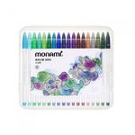 [Monami] Plus Pen 3000 36 Color Set | 0.4mm Fine Nib | Watercolor Effect | Ventilated Cap | Designed in Korea