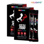 HOLIDAYS Arginine 7000 2-Bottle Set - High Strength 7,000 mg L-Arginine Liquid Sticks with Taurine & Zinc, Energy & Circulation Support, Lemon Flavor, 15 Sticks per Bottle _ Made in KOREA