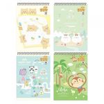 [Penpia] 3000 General Notebook | Blank Unlined Paper / 32 Sheets | 185*260mm Common Size | Top Spiral Bound | Made in Korea