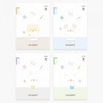 [Penpia] 1000 Elementary Double-Sided Illustrated Diary (10 Notebooks 1 Set) | 24 Sheets / 188*260mm | Perfect Bound | Made in Korea