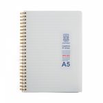 [Oxford] 3500 Milk PP Cover Spiral Notebook A5 | Lined / 80 Sheets | 210*149mm | Left Twin Spiral Bound | Made in Korea