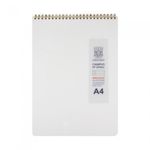 [Oxford] 5000 Milk PP Cover Top Spiral Notebook A4 Grid | 5mm Ruling / 80 Sheets | 297*225mm | Top Twin Spiral Bound | Made in Korea