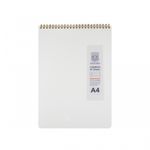 [Oxford] 5000 Milk PP Cover Top Spiral Notebook A4 | 8mm Lined / 80 Sheets | 297*225mm | Top Twin Spiral Bound | Made in Korea