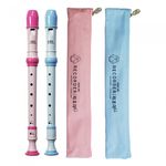 [YoungChang] Soprano Recorder (Blue / Pink) YSRG-80B & YSRG-80P | German Type | Precise Intonation | Includes Storage Bag | Made in Korea