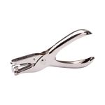 [PEACE] Classic Handheld Single-Hole Punch | 6mm Hole Diameter | Chrome Plated | 10-Sheet Capacity | Made in Korea