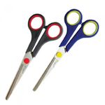 [PEACE] Tru-Tone Office Scissors M-508 | 73mm Stainless Steel Blade | Stylish Two-Tone Ergonomic Handle | Made in Korea