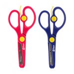 [PEACE] My First EZ Safety Scissors for Kids | Spring-Assist Lever | Protective Plastic Cover Blade | Toddler-Friendly | Made in Korea