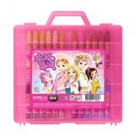 DONG-A Oil Pastels 48 Colors for Girls | Pink Character Case | ACMI, CE, KC Certified Safety | Vivid & Easy Blending | Made in Korea