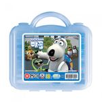 DONG-A BACKKOM Oil Pastels 18 Colors for Boys | Blue Character Case | ACMI & CE Certified Safety | Vivid & Easy Blending | Made in Korea