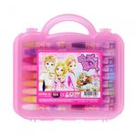 DONG-A Oil Pastels 18 Colors for Girls | Pink Character Case | ACMI & CE Certified Safety | Vivid & Easy Blending | Made in Korea