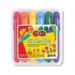 DONG-A TORU Creamy Oil Pastels 6 Colors | Twistable Pen Type | Watercolor Effect | Made in Korea