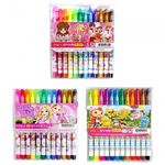 DONG-A Scented Felt-Tip Pens 12 Colors for Girls | Pink Character Case | Sweet Fragrance | ACMI & CE Certified | Made in Korea