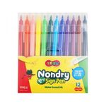 DONG-A TORU Non-Dry Scented Felt-Tip Pens 12 Colors | 7-Week Anti-Dry Technology | Vivid Water-Based Ink | KC Certified | Made in Korea