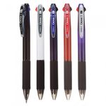 DONG-A Chronix 3 Hybrid 3-Color Ballpoint Pen 0.7mm | Black, Blue, Red Ink | Soft Rubber Grip | Smooth Hybrid Ink | Made in Korea