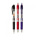 DONG-A U-KNOCK Retractable Ballpoint Pen 0.5mm | Black, Blue, Red | World's First U-Spring Tip | Permanent Ink | Made in Korea
