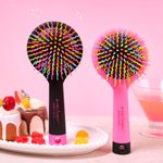 EyeCandy Rainbow Volume S Hair Brush (Large) - Patented S-Curve for Instant Volume & Detangling _ Made in Korea 