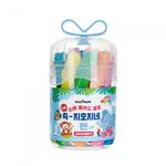 MUNHWA DEOJON Kids SSG-ZIOZINE Washable Marker Set (12 Colors) | Easy Clean with Water | Versatile Conical Tip (1.5-5mm) | KC Certified | Made in Korea
