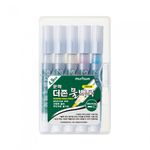 MUNHWA Deojon Liquid Chalk 5-Pack Set | 4.9mm Bullet Tip | Dust-Free Refillable Markers | Made in Korea