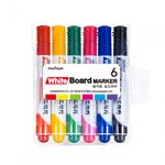 MUNHWA Whiteboard Marker 6-Color Set | 2.5mm Bullet Tip | Low Odor & Easy Erase | Made in Korea