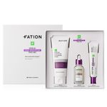 FATION NOSCA9 Trouble Pore Tightening 3-Piece Skincare Set with Shopping Bag Cleansing Foam Serum Cream Kit _ Made in KOREA