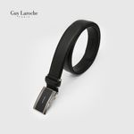Guy Laroche Men's Automatic Click Belt 351-033-04 | Premium Opul Cowhide Leather | Structured Grain Pattern