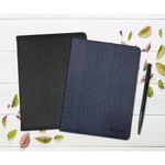 Guy Laroche B5 Business Binder Note & Pen Set | Premium PU Leather Organizer | Refillable Notebook | Black & Blue _ Made in Korea
