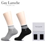 Guy Laroche Men’s Casual Socks 2P Set GL-S-CGB – Combed Cotton, Non-Slip Sole _ Made in KOREA