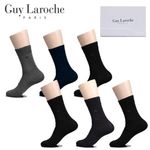 Guy Laroche Men’s Dress Socks GL-S-DA6 – 6 Pair Set, Argyle pattern, Combed Cotton, Crew Socks for Men for Casual Business & Formal Attire _ Made in KOREA