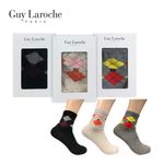 Guy Laroche Women’s Casual Socks GL-WCA-3P – 3 Pair Set, Combed Cotton Casual Socks _ Made in KOREA