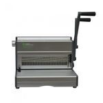 Munhwa PMHBC25HA Heavy-Duty 3:1 Pitch Manual Wire Binding Machine with 27-Sheet Punching and Disengageable Pins Professional Silver W25HA