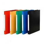 Munhwa File B443-71 Slim A4 3-Ring PP O-Ring Binder 0.75-Inch Capacity with Functional Side Pocket Made in Korea