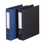Munhwa Professional PVC Vinyl 3-Ring D-Ring Binder B648-7 | 1-Inch (3.5cm) | Black | High-Frequency Welded | Made in Korea